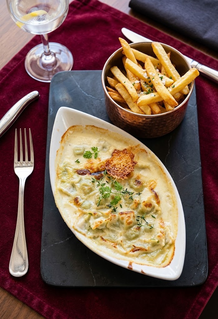 Gratin de ravioles au Saint-Marcellin