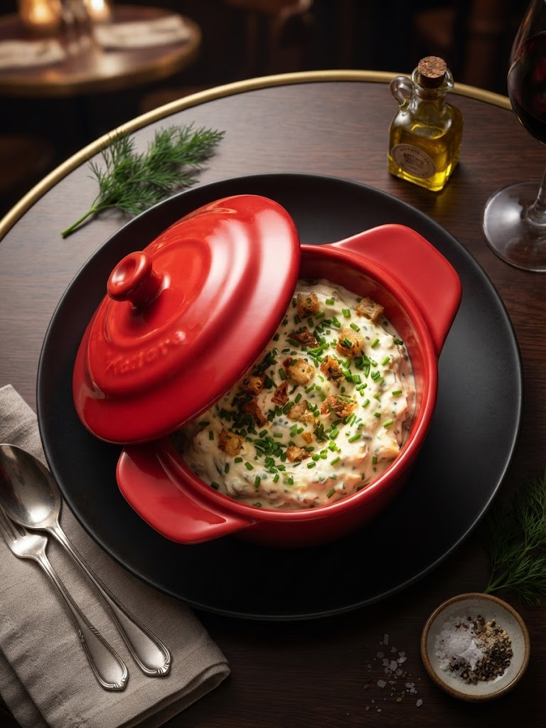 Cervelle de Canut servie dans un petit pot rouge